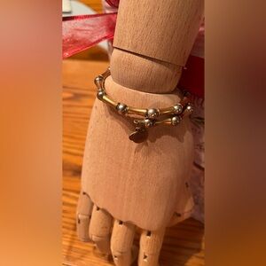 Alex and Ani Gold Wrap Bracelet Expanding, EUC